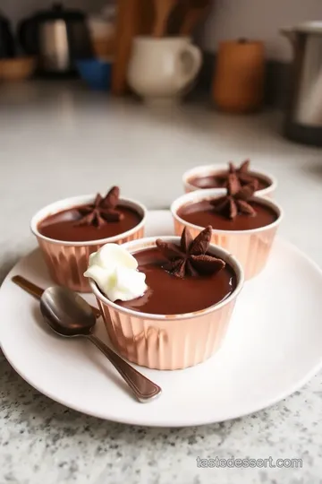 Copper-Infused Spiced Chocolate Pots de Crème steps