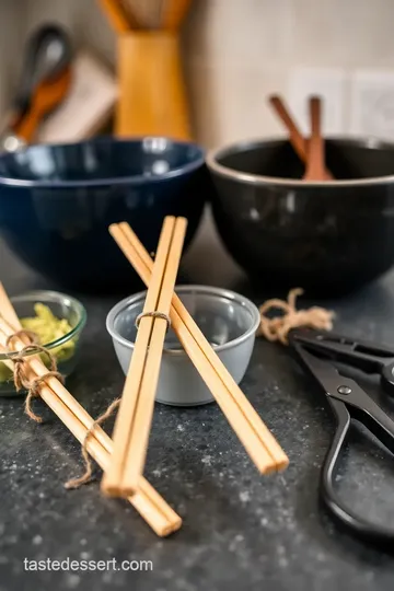 DIY Chopstick Tongs ingredients