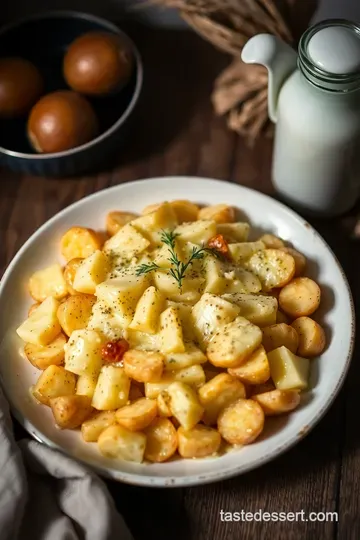 Creamy Edam Cheese Potato Bake presentation
