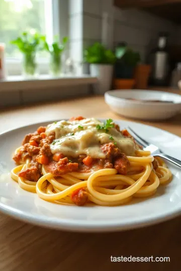 Creamy Fettuccine Alfredo with Hearty Ragu Sauce steps