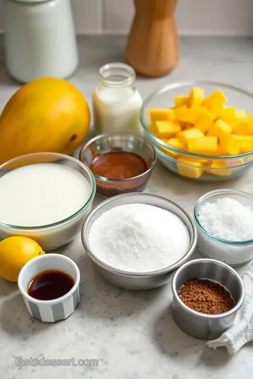 Creamy Mango Coconut Mousse for Dysphagia ingredients