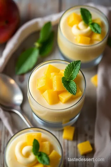 Creamy Mango Coconut Mousse for Dysphagia presentation