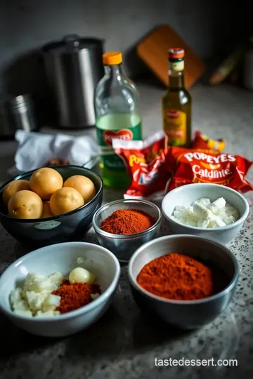 Crispy Cajun Fries: The Perfect Spiced Snack ingredients