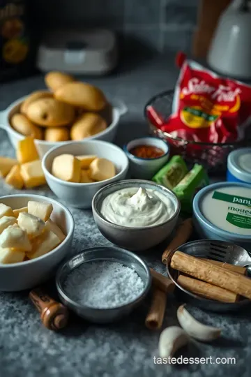 Crispy Kennebec Potato Wedges with Roasted Garlic Aioli ingredients