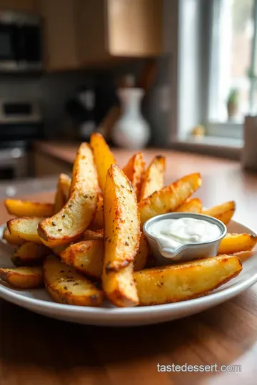 Crispy Kennebec Potato Wedges with Roasted Garlic Aioli steps