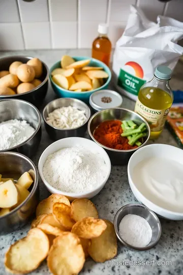 Crunchy Onion and Sour Cream Potato Chips ingredients