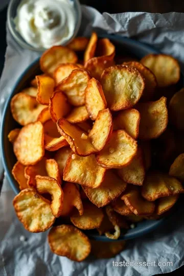 Crunchy Onion and Sour Cream Potato Chips presentation
