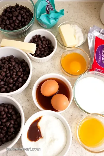 Decadent Chocolate Lava Cakes ingredients