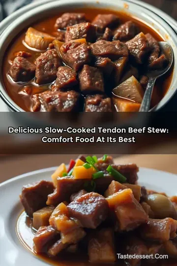 Delicious Slow-Cooked Tendon Beef Stew: Comfort Food at Its Best