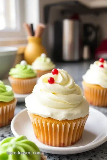 Easy Grinch Desserts – Grinchy Green Cupcakes steps