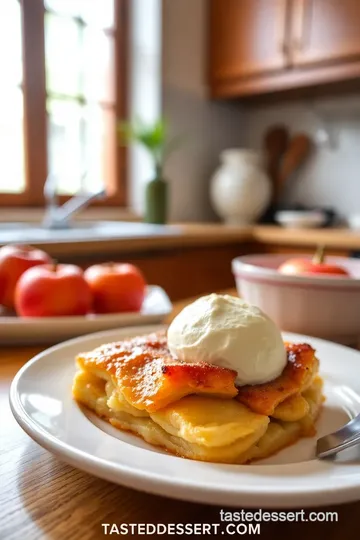 Elegant French Dessert Plates: Tarte Tatin & Raspberry Crème Brûlée Duo steps