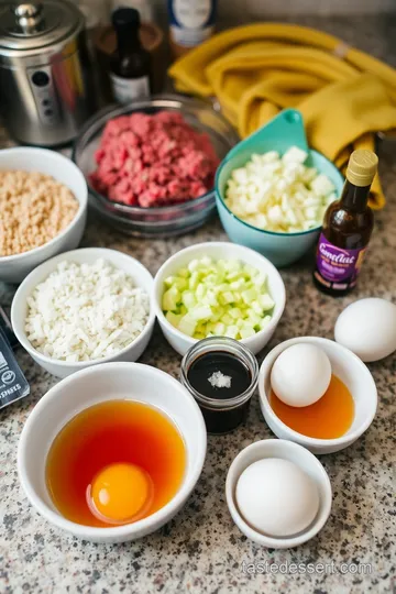 French Onion Meatloaf ingredients