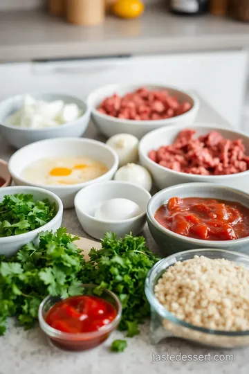 Fried Beef Rissoles - Quick and Juicy ingredients