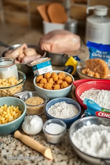 Sliced Fried Chicken on Mac and Cheese ingredients