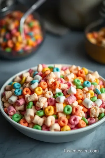 Froot Loops Treats: A Colorful Twist on Rice Crispy Treats presentation