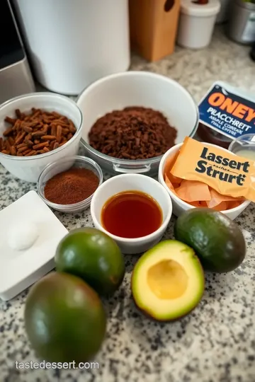 Creamy Chocolate Avocado Dip ingredients