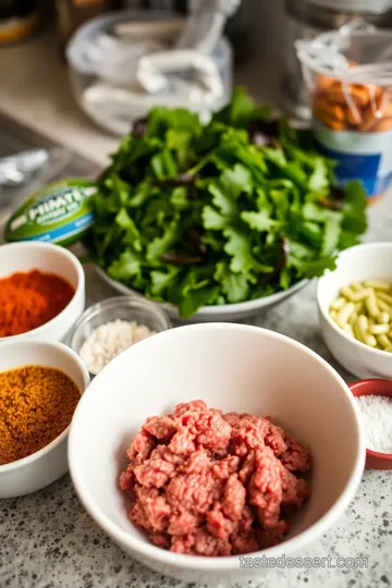 Burger Bowl ingredients