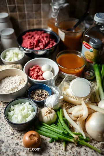 Hearty Meatloaf French Onion Soup Recipe ingredients