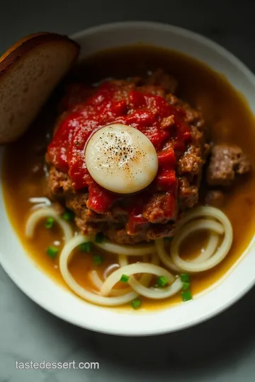 Hearty Meatloaf French Onion Soup Recipe presentation