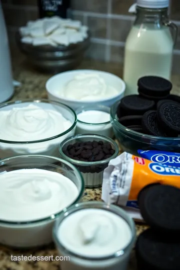 Heavenly Oreo Icebox Cake ingredients