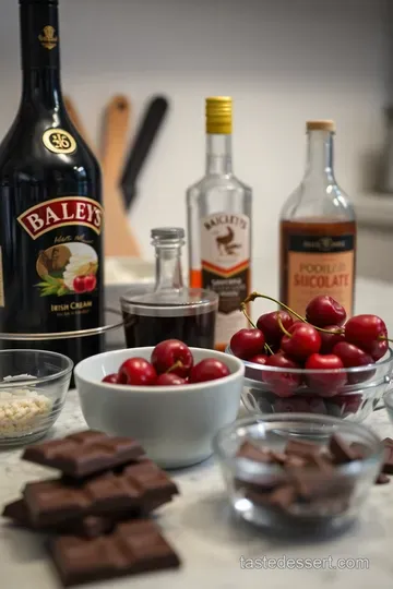 Indulgent Chocolate Cherry Baileys Bliss ingredients