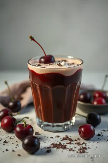 Indulgent Chocolate Cherry Baileys Bliss presentation