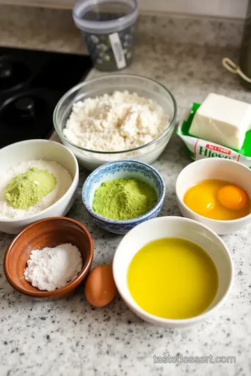 Japanese Dessert Plate with Matcha Mochi Yuzu Cheesecake and Anko ingredients