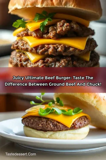 Juicy Ultimate Beef Burger: Taste the Difference Between Ground Beef and Chuck!