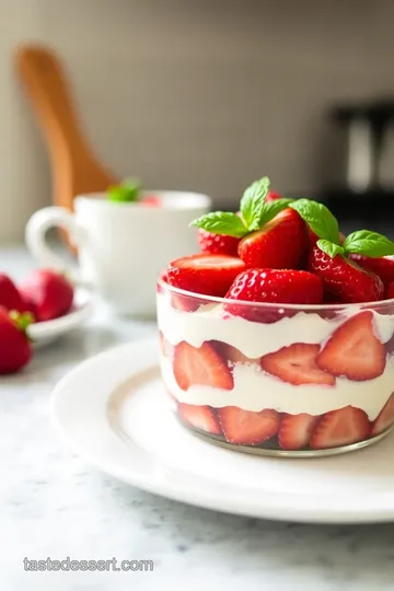 Strawberry Basil Parfait steps