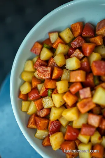 Leftover Hot Dog Hash: A Savory Morning Delight presentation