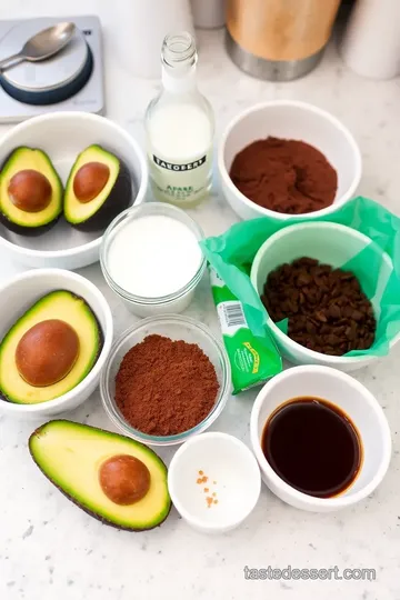 Chocolate Avocado Mousse ingredients