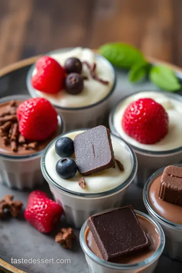 Assorted Dessert Platter presentation