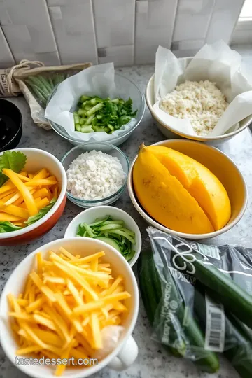 Coconut Mango Rice Paper Rolls with Sweet Coconut Sauce ingredients