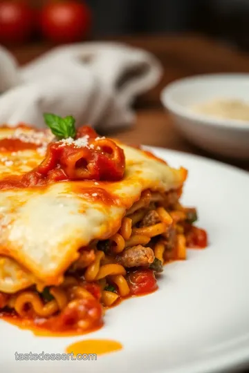 Homemade Lasagna with Fresh Pasta Sheets presentation