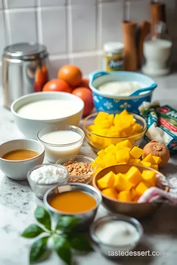 Mango Lassi: Creamy Indian Yogurt Drink ingredients