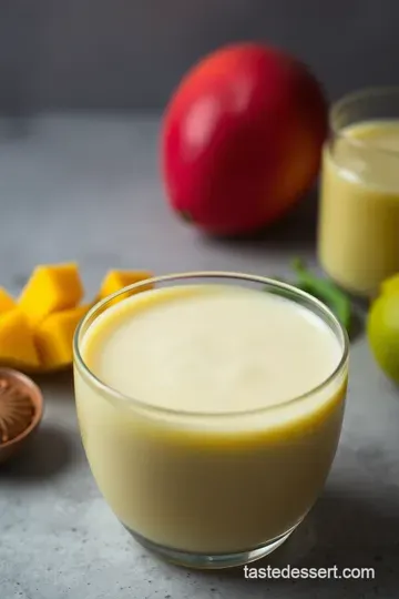 Mango Lassi: Creamy Indian Yogurt Drink presentation