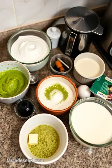 Matcha Cold Foam Delight ingredients