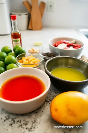 Refreshing No-Cook Mango Salad with Sweet Chili Lime Dressing ingredients