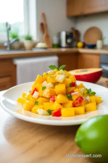 Refreshing No-Cook Mango Salad with Sweet Chili Lime Dressing steps