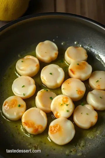 Pan-Seared Shell Scallops with Lemon Butter Sauce presentation