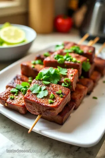 Perfectly Grilled Flat Meat Skewers with Chimichurri Sauce steps