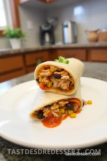 Chicken Enchilada Burrito steps