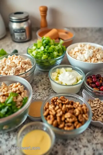 Quick Chicken Salad with Greek Yogurt ingredients