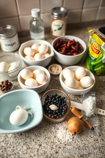 Pickled Quail Eggs ingredients