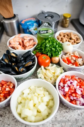 Caldo de Mariscos (Seafood Soup) ingredients