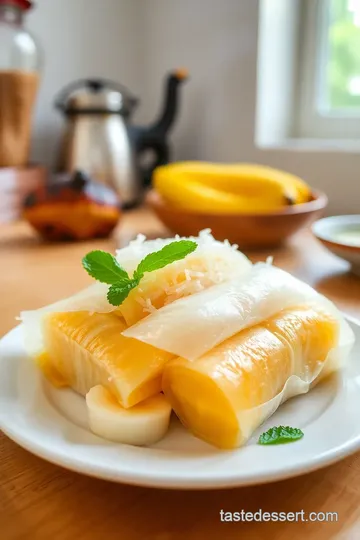 Coconut Mango Rice Paper Rolls with Lime Coconut Sauce steps