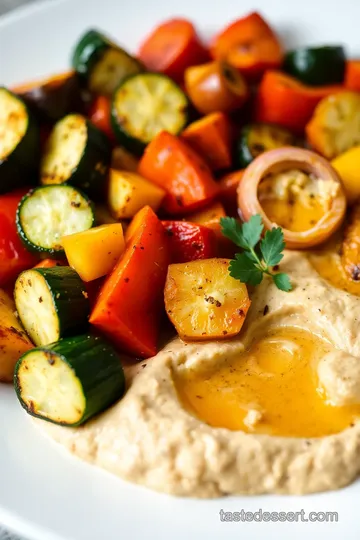 Mediterranean Appetizer Platter with Chicken Shawarma Salad presentation