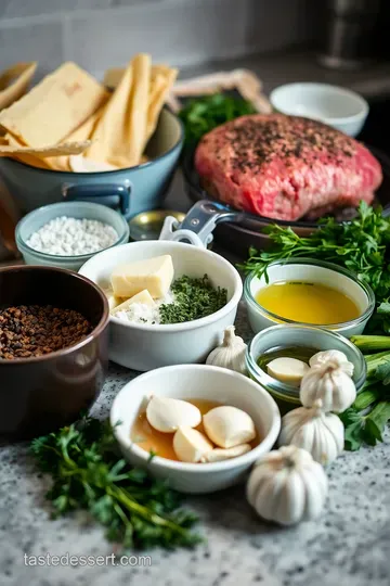 Roasted Whole Beef Sirloin with Herb Crust ingredients