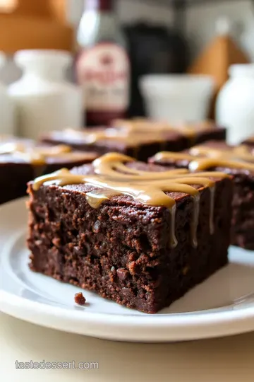 Salted Caramel Crown Royal Brownies steps