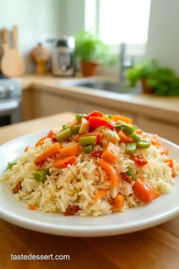 Delicious Rice Bed with Fresh Veggies steps